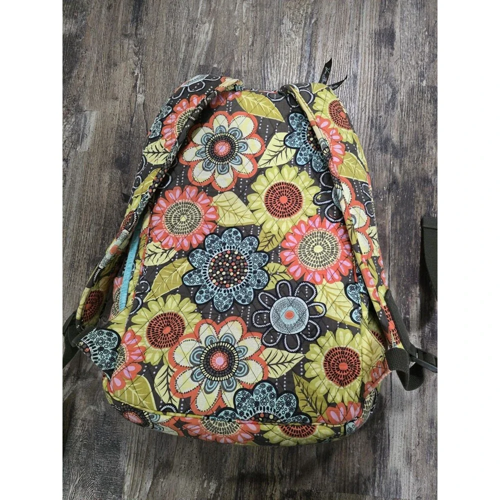 Vera Bradley Flower Shower quilted laptop backpack, discontinued pattern